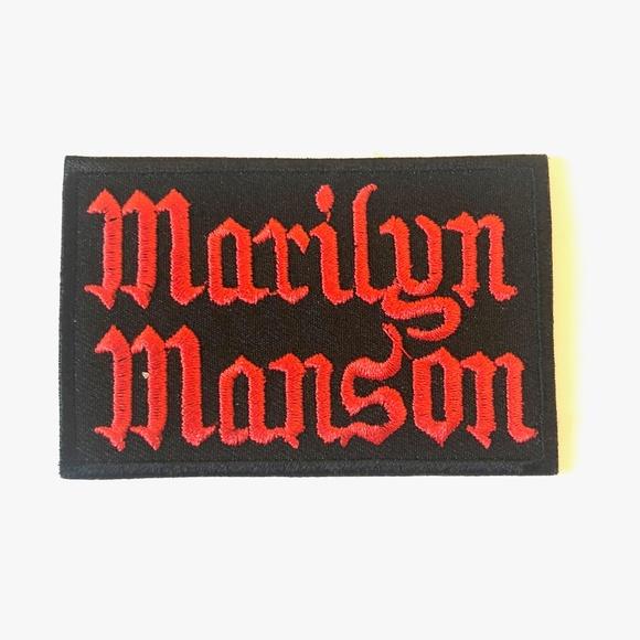 Other - Marilyn Manson patch iron on band music Rock metal